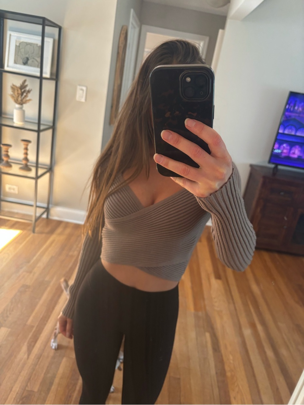 Abercrombie & Fitch crop sweater top XS